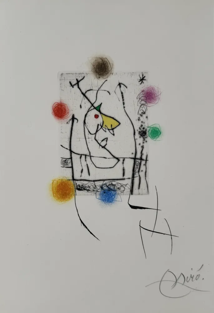 Radierung Miró - Miranda 