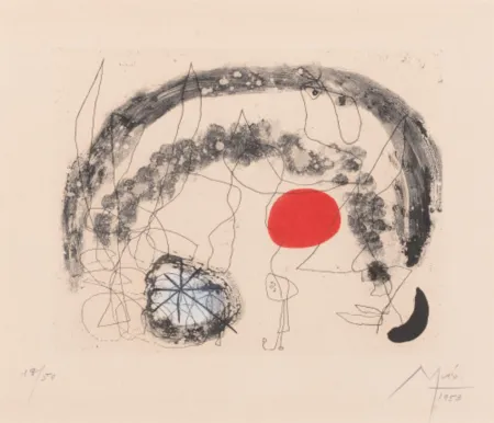Radierung Und Aquatinta Miró - One plate, from Série III