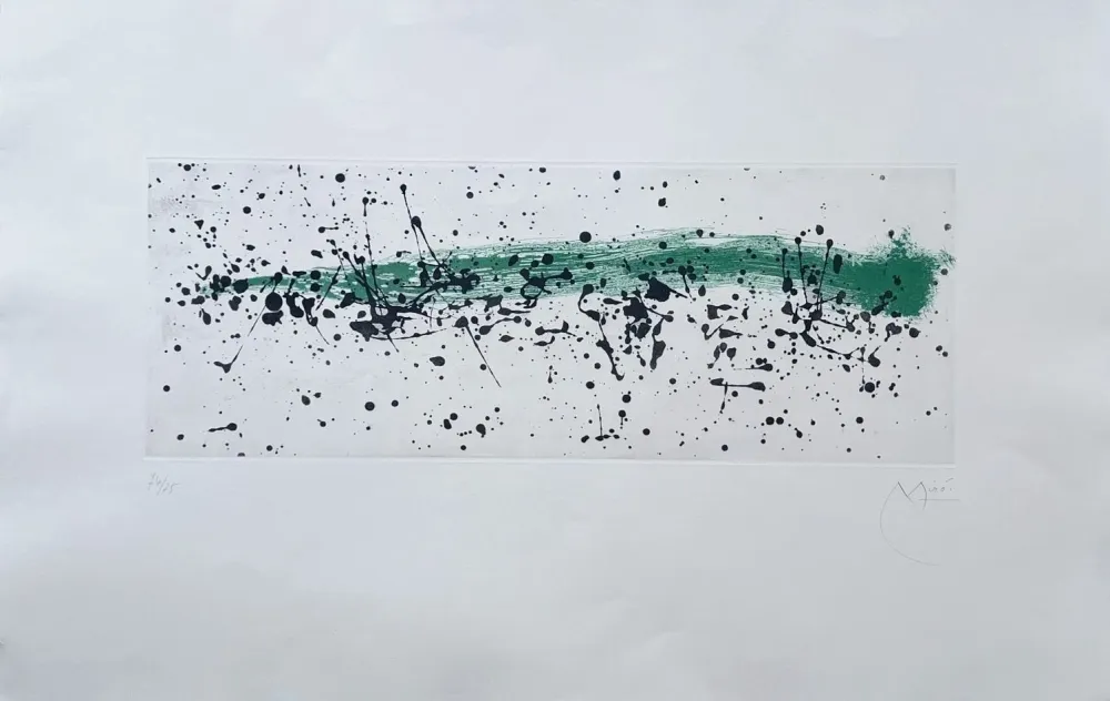 Aquatinta Miró - Ouvrage du vent I 