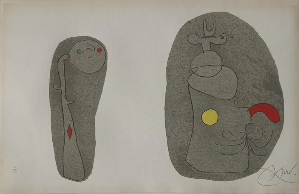 Lithographie Miró - Pl.11 from L'enfance d'Ubu