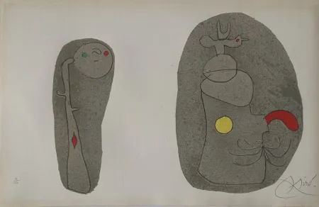 Lithographie Miró - Pl.11 from L'enfance d'Ubu
