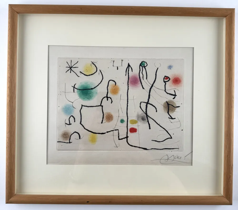 Radierung Miró - Rogelio Lacourière Pêcheur de cuivres 