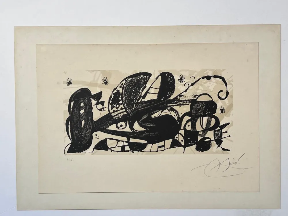 Lithographie Miró - Sans titre
