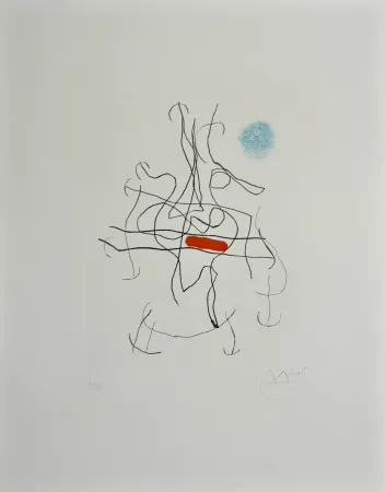 Radierung Und Aquatinta Miró - Sonatine III