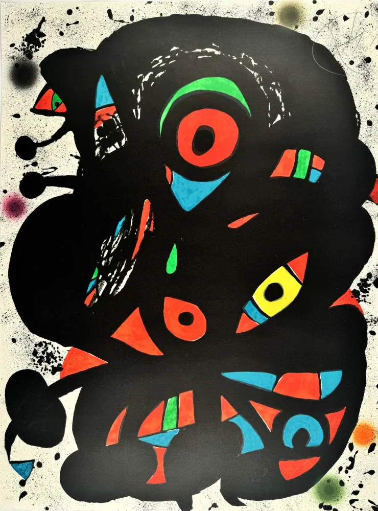 Lithographie Miró - Strindberg Mappen 