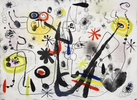 Aquatinta Miró - The hand