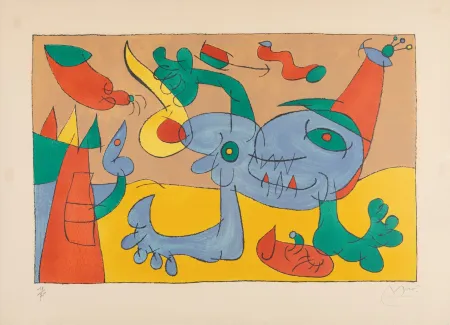 Lithographie Miró - Ubu Rey (Ubu Roi)