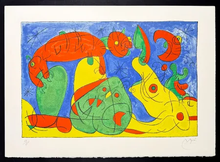 Lithographie Miró - Ubu Rey (Ubu Roy)