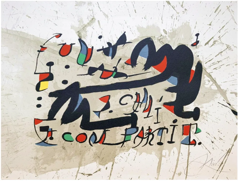 Lithographie Miró - Un Cami Compartit