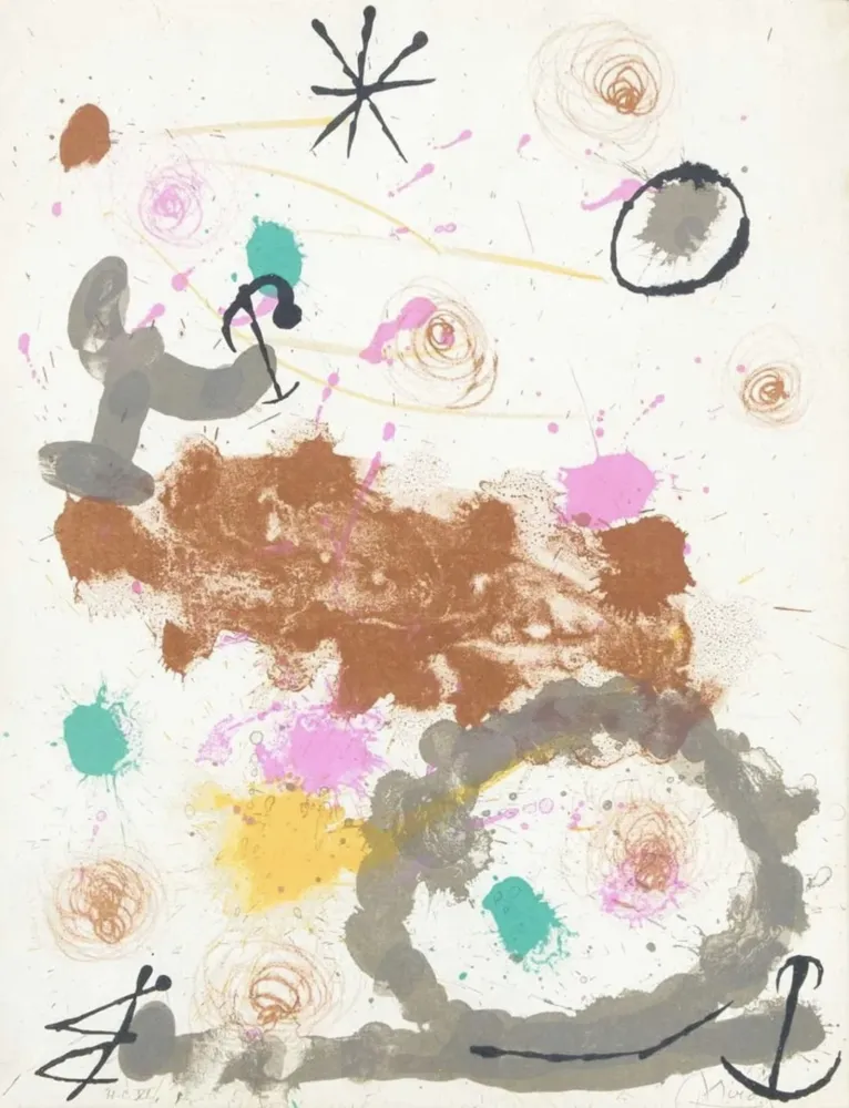 Lithographie Miró - Untitled (from Quelques Fleurs Pour Des Amis)