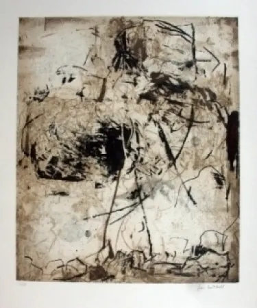 Radierung Und Aquatinta Mitchell - Sunflowers 6