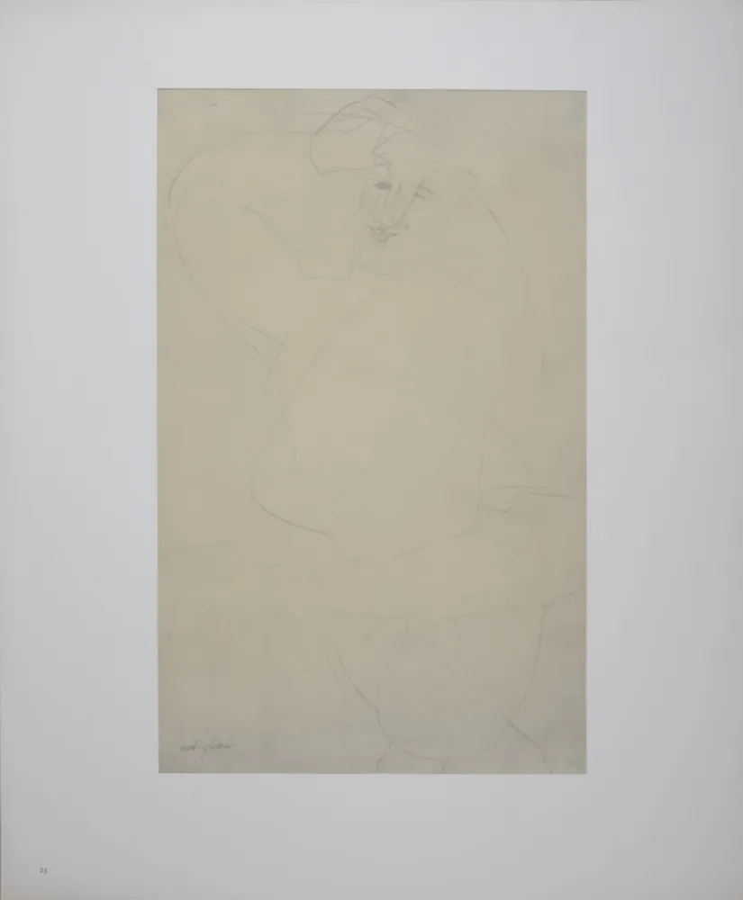 Lithographie Modigliani - Figure of Man Dancing