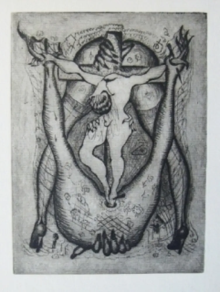 Radierung Molinier - Sans titre