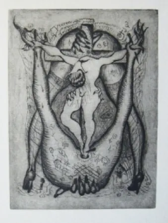 Radierung Molinier - Sans titre