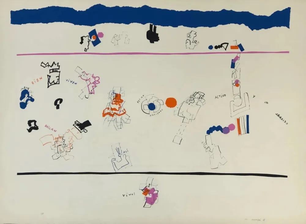 Radierung Mompó - Están naciendo