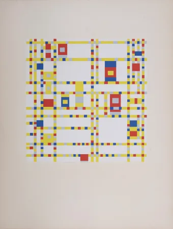 Siebdruck Mondrian - Broadway Boogie-woogie, 1943 (1957)