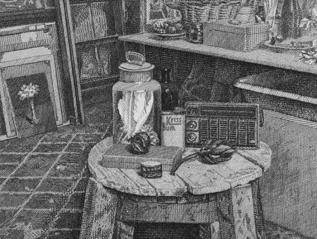 Radierung Mongatti - La radio