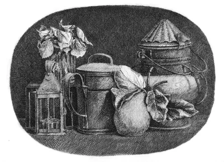 Radierung Mongatti - Natura morta