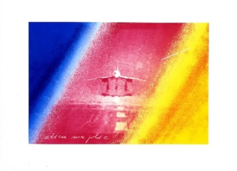 Siebdruck Monory - Adieu ma jolie