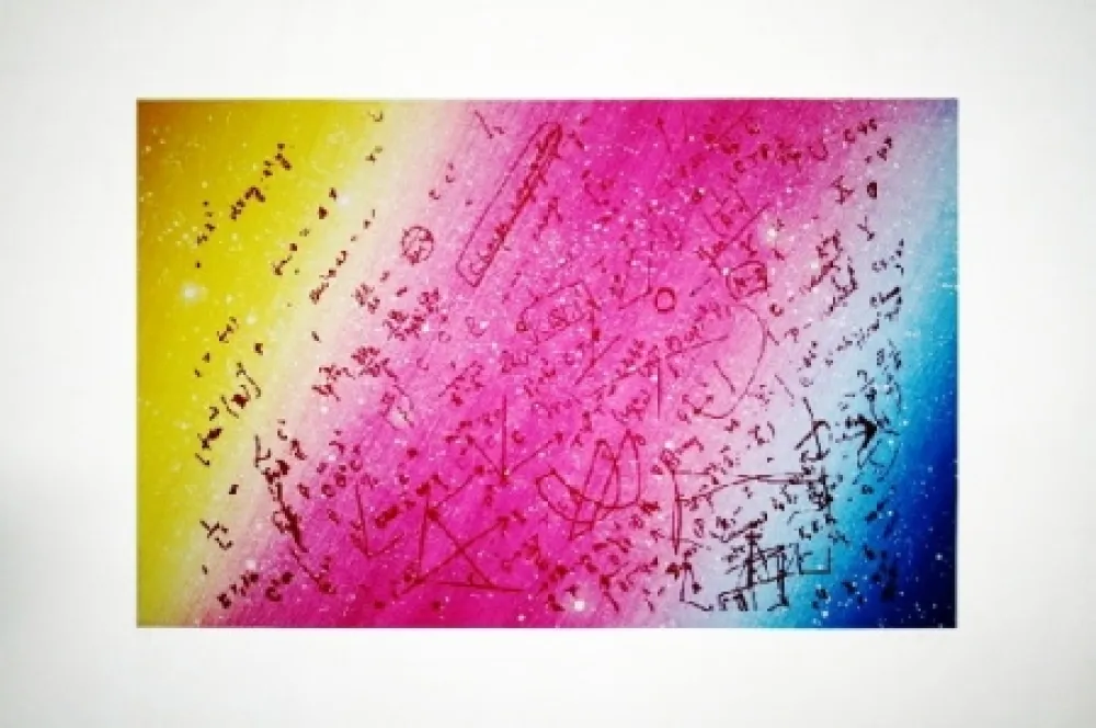 Siebdruck Monory - Fouillis mathématique