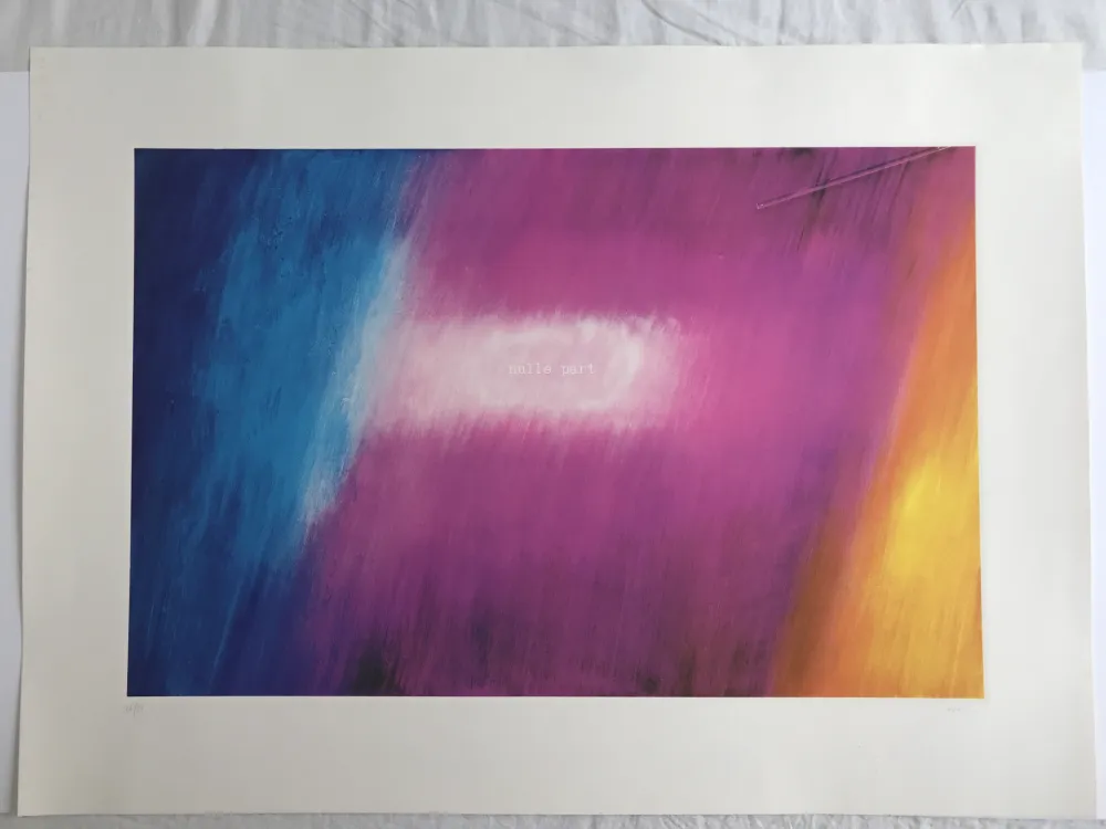 Siebdruck Monory - Fuite n° 7 - Nulle part