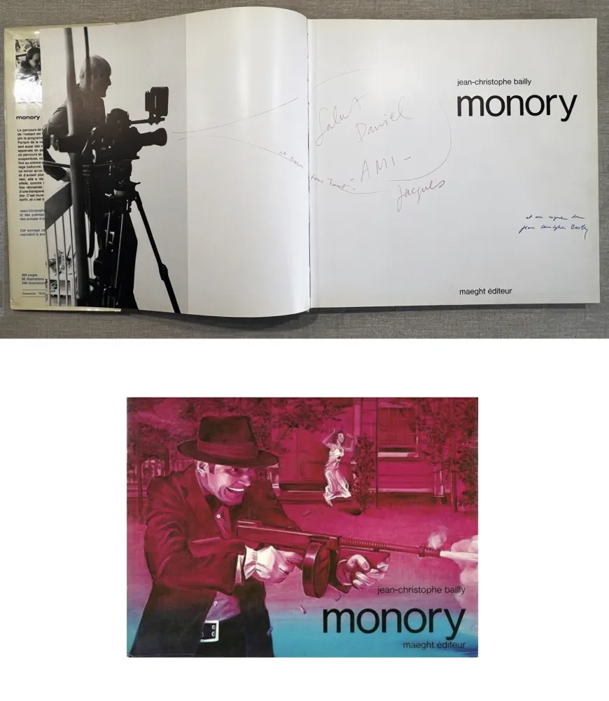 Illustriertes Buch Monory - J.-C. Bailly. MONORY. Avec une dédicace de l'artiste (1979)