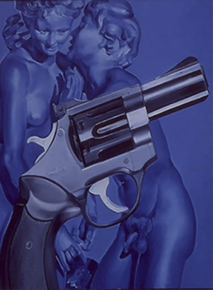 Siebdruck Monory - Nu (collection Naked)