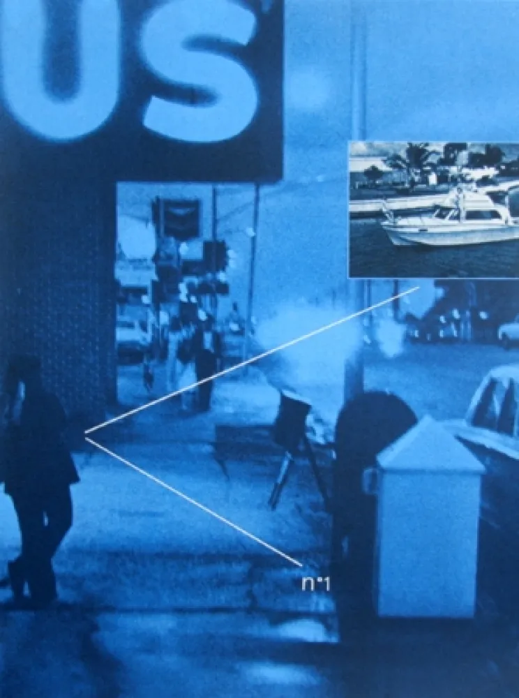 Siebdruck Monory - US No. 1 from the USA Series