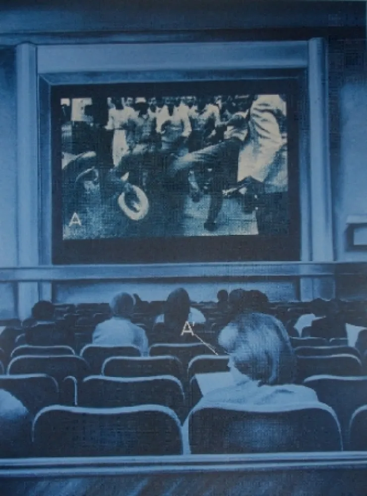 Siebdruck Monory - USA 76 - Movies