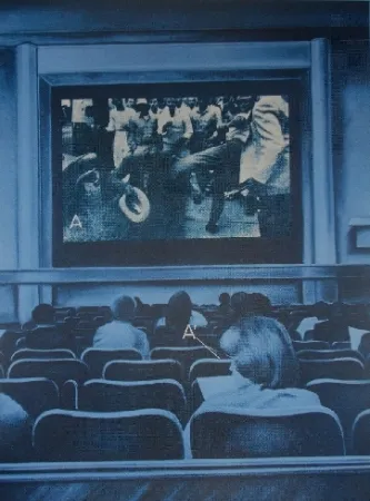 Siebdruck Monory - USA 76 - Movies