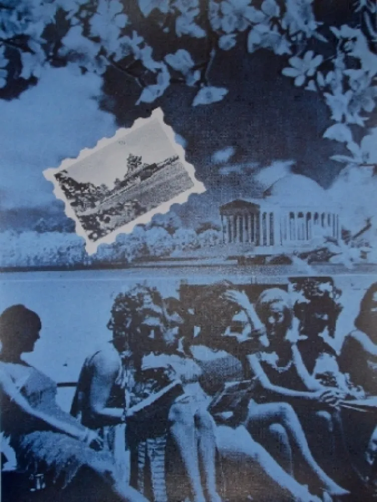 Siebdruck Monory - USA 76 - Plage