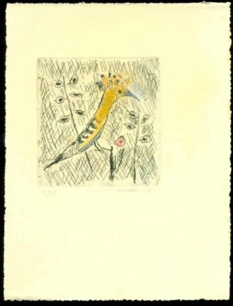 Radierung Montale  - Senza titolo