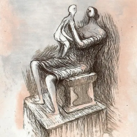 Radierung Und Aquatinta Moore - Mothe & Child XX