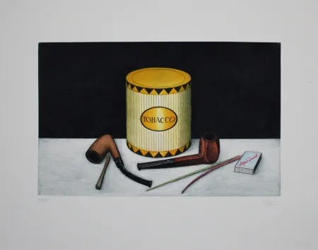 Radierung Und Aquatinta Moritz - Tobacco