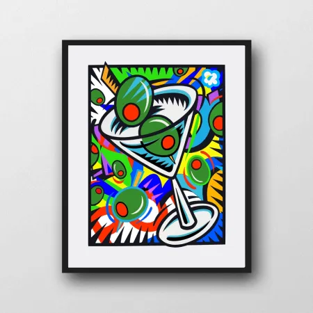 Siebdruck Morris - Quarantini