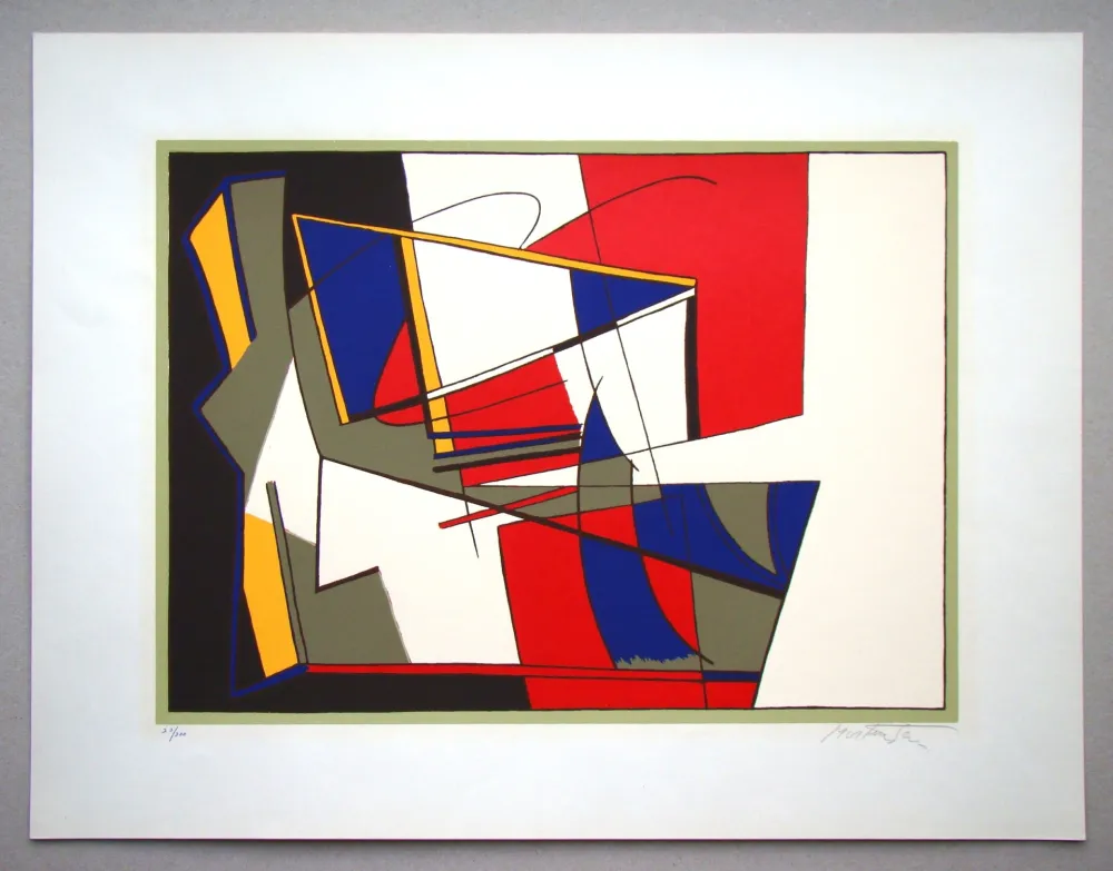 Siebdruck Mortensen - Composition abstrait