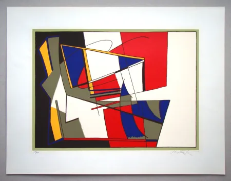 Siebdruck Mortensen - Composition abstrait