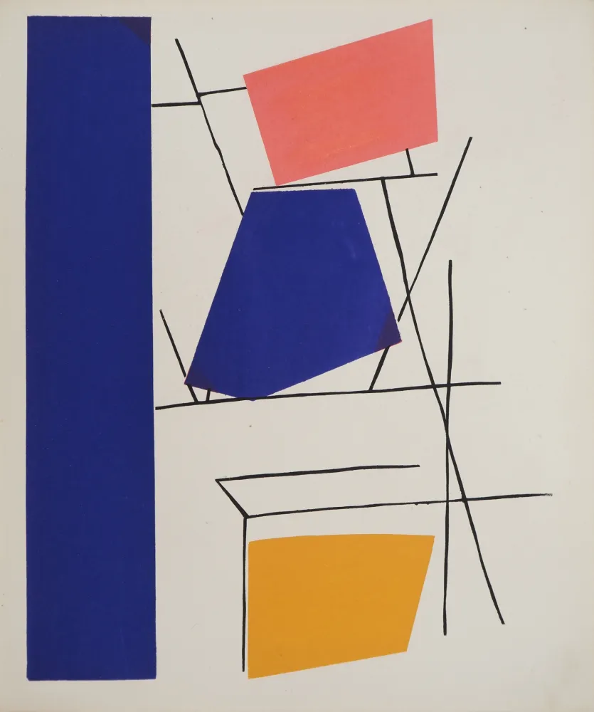 Lithographie Mortensen - Empilement abstrait