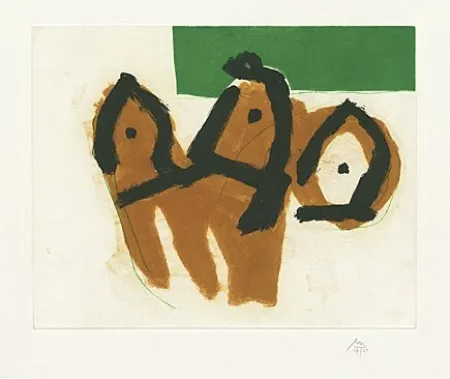 Radierung Und Aquatinta Motherwell - Sirens II