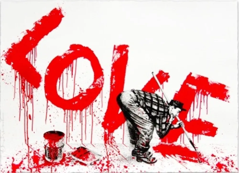 Siebdruck Mr Brainwash - All You Need Is, 2018  