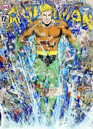 Siebdruck Mr Brainwash - Aquaman