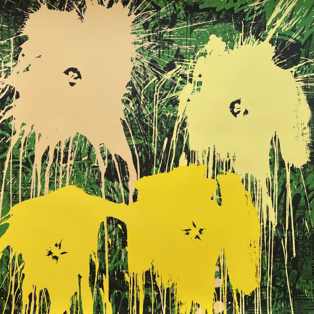 Siebdruck Mr. Brainwash - Flowarh$ - II (B)