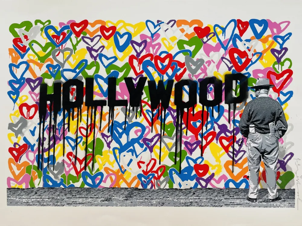 Siebdruck Mr Brainwash - Hollywood