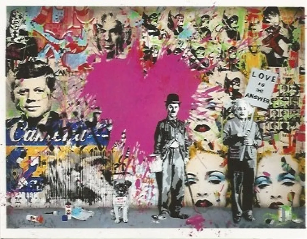 Siebdruck Mr. Brainwash - Juxtapose