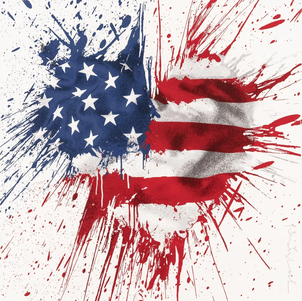 Siebdruck Mr Brainwash - Moment of silence