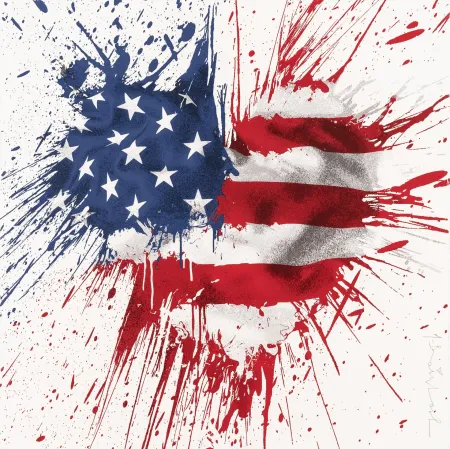 Siebdruck Mr Brainwash - Moment of silence