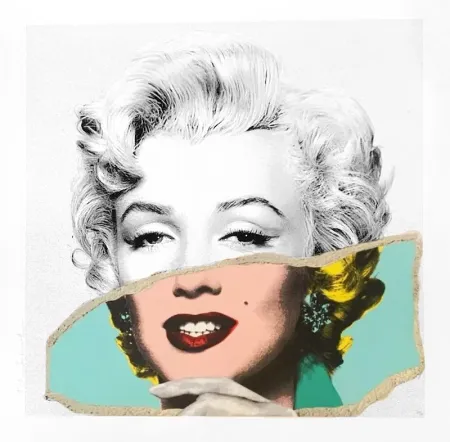 Siebdruck Mr Brainwash - Monroe POPfolio - Torn Photo