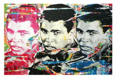 Siebdruck Mr. Brainwash - Muhammad Ali – The Champ