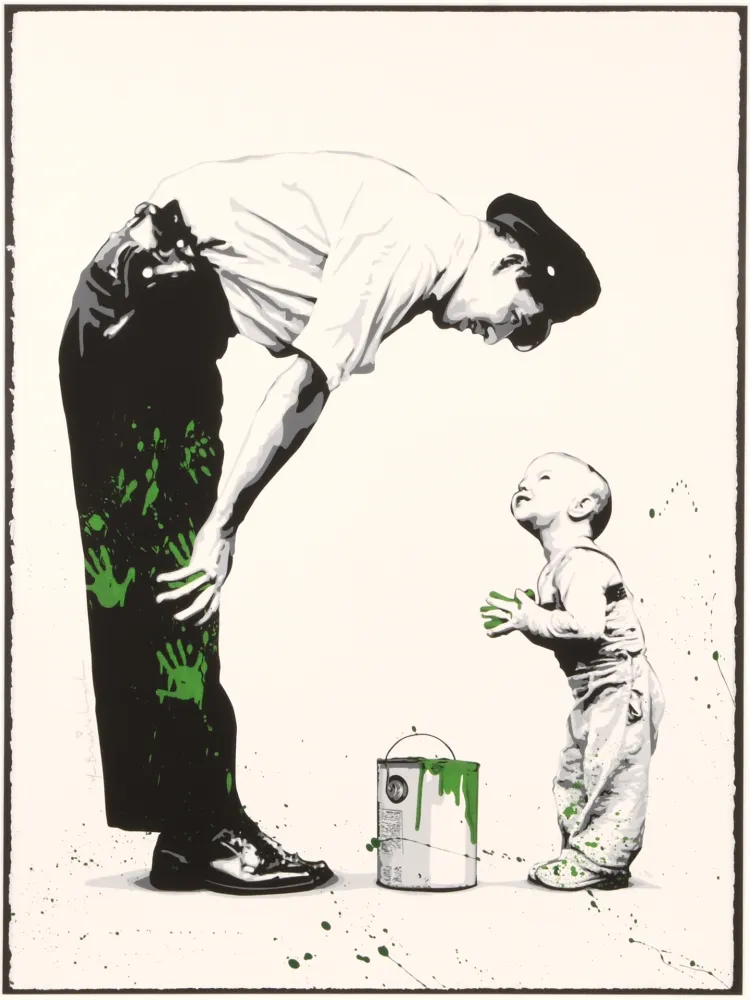 Siebdruck Mr Brainwash - Not Guilty (Green)