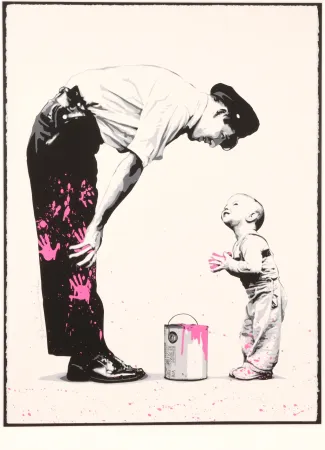 Siebdruck Mr Brainwash - Not Guilty (Pink)